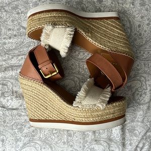 See by Chloe - Glyn fringe wedge